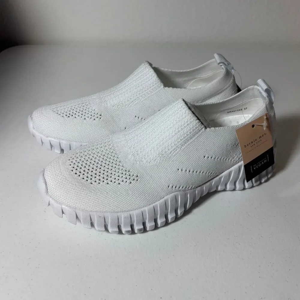 Bernie Mev NWT Size 6 (EU 37) Gravitas Vegan Slip-On Memory Foam Sneakers White